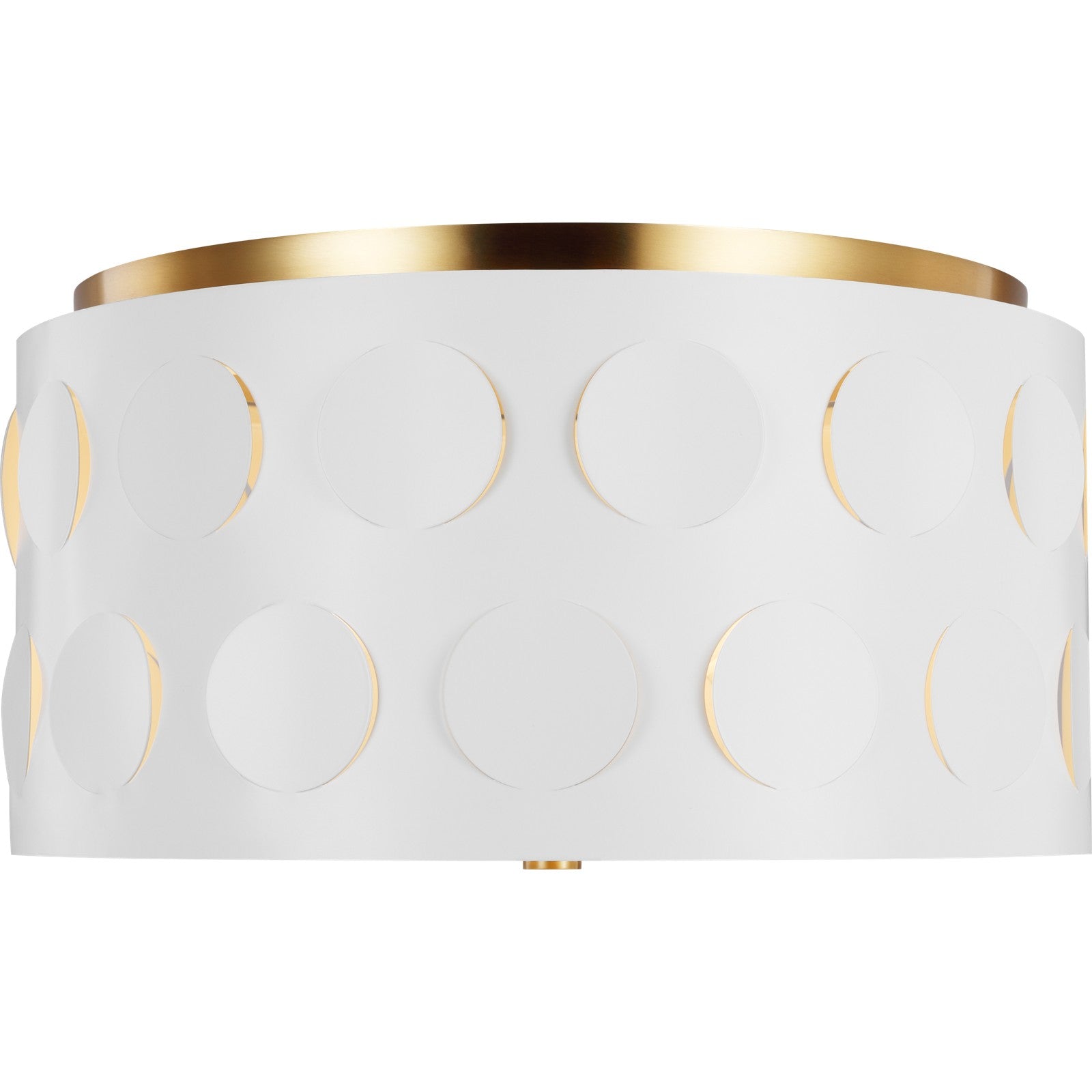 Dottie Medium Flush Mount Burnished Brass - Visual Comfort Ceiling Lights