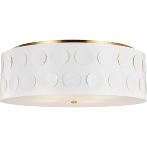 Dottie Large Flush Mount Burnished Brass - Visual Comfort Ceiling Lights