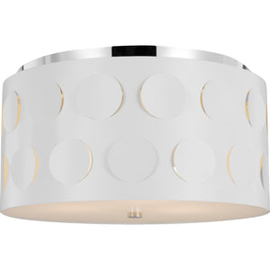 Dottie Medium Flush Mount Burnished Brass - Visual Comfort Ceiling Lights