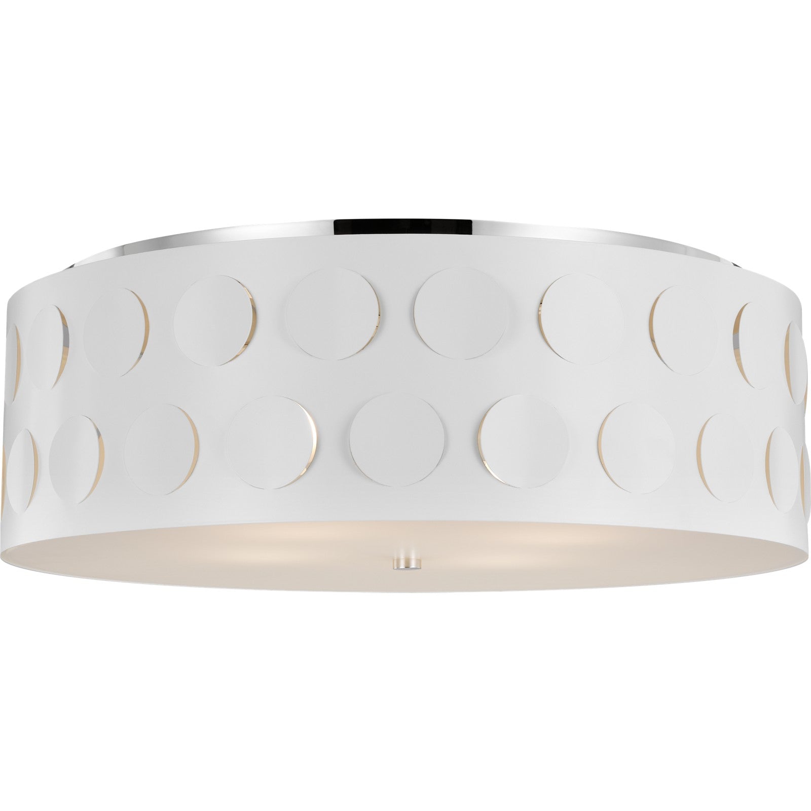 Dottie Large Flush Mount Burnished Brass - Visual Comfort Ceiling Lights