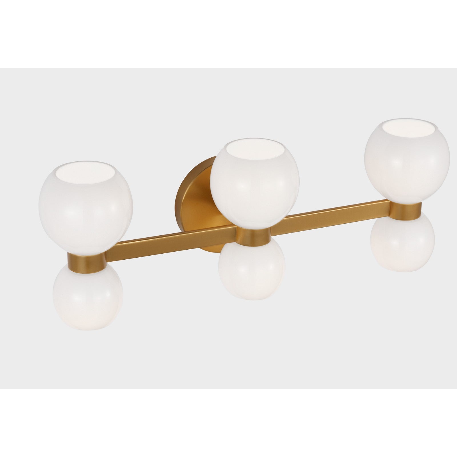 Londyn Six Light Vanity Burnished Brass - Visual Comfort Wall Lights