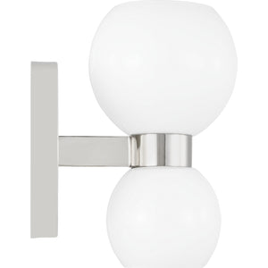 Londyn Single Sconce Polished Nickel - Visual Comfort Wall Lights