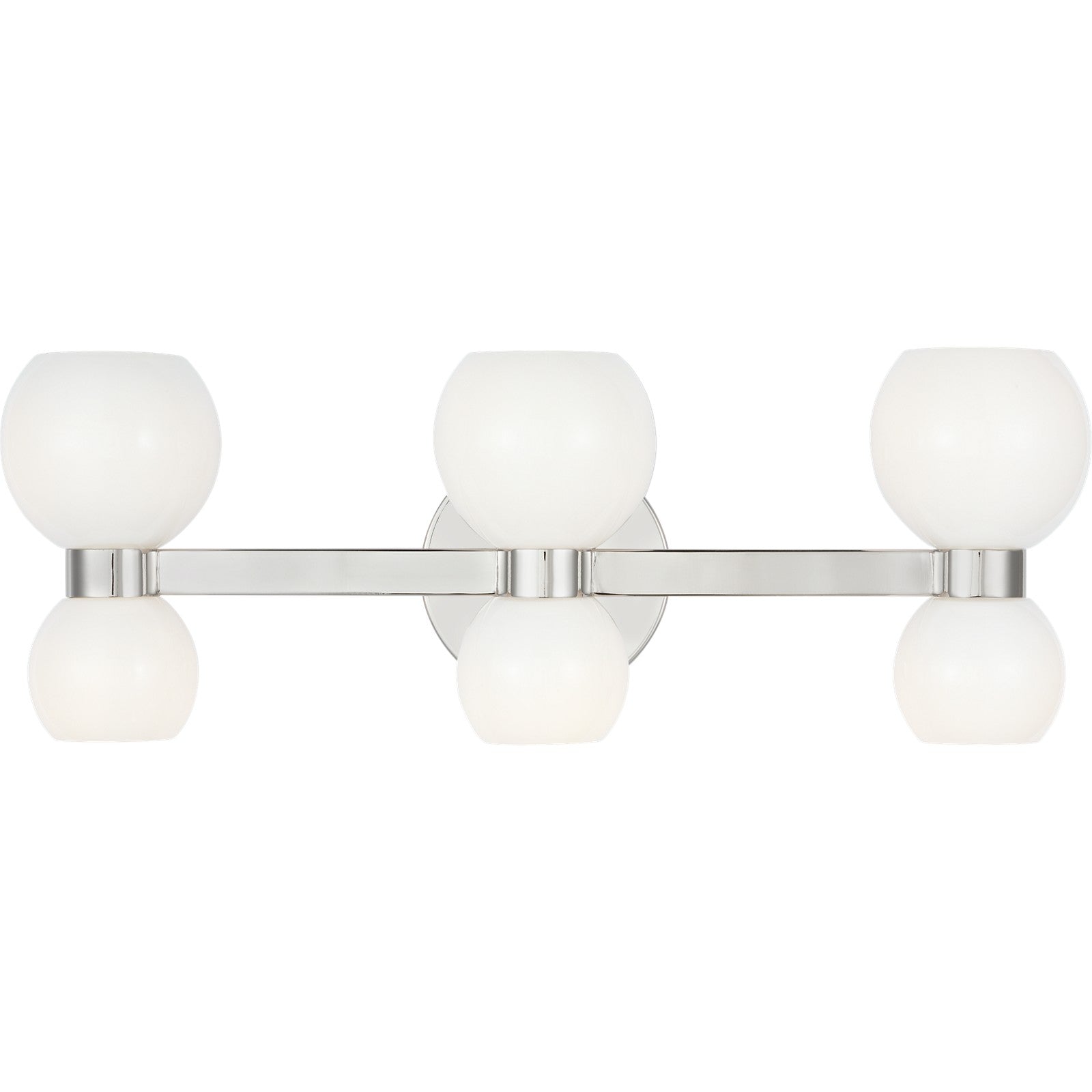 Londyn Six Light Vanity Burnished Brass - Visual Comfort Wall Lights