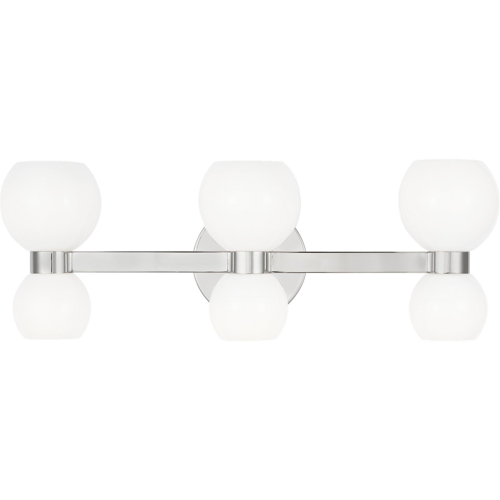 Londyn Six Light Vanity Burnished Brass - Visual Comfort Wall Lights