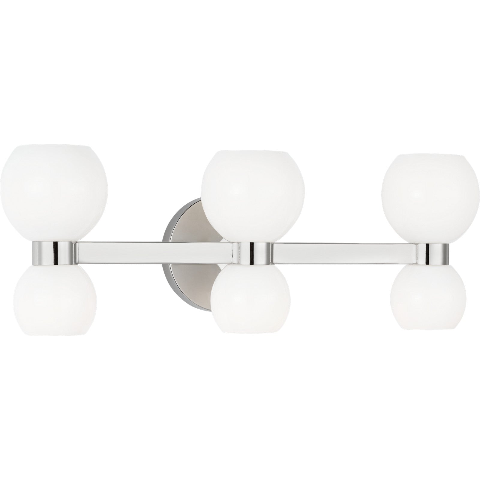 Londyn Six Light Vanity Burnished Brass - Visual Comfort Wall Lights