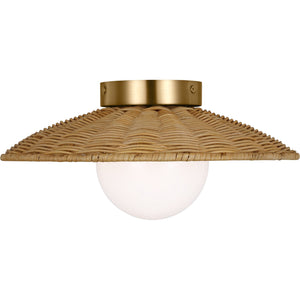 Mari Medium Flush Mount Burnished Brass - Visual Comfort Ceiling Lights
