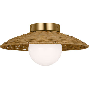 Mari Medium Flush Mount Burnished Brass - Visual Comfort Ceiling Lights