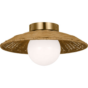 Mari Medium Flush Mount Burnished Brass - Visual Comfort Ceiling Lights