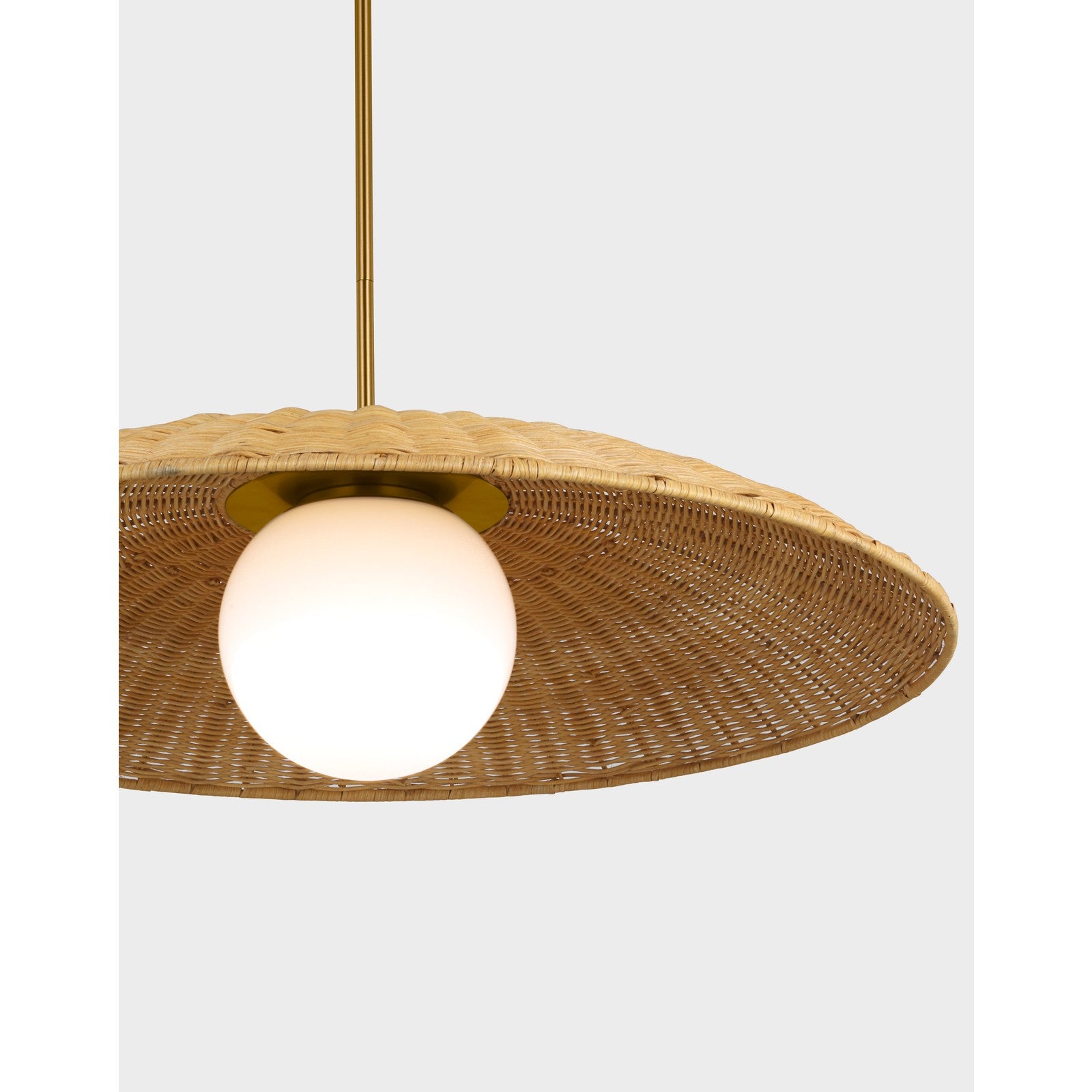 Mari Extra Large Pendant Burnished Brass - Visual Comfort Ceiling Lights