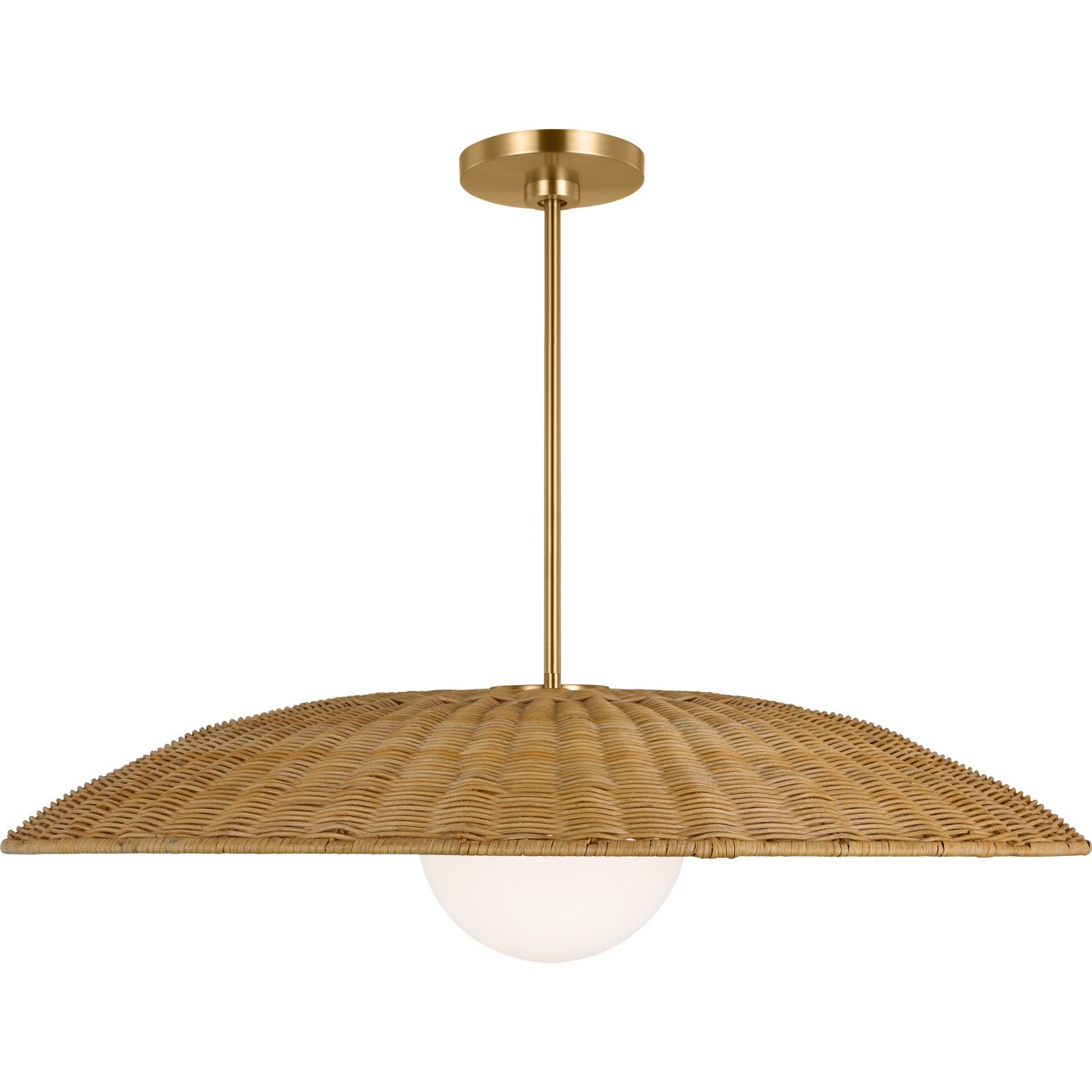 Mari Extra Large Pendant Burnished Brass - Visual Comfort Ceiling Lights