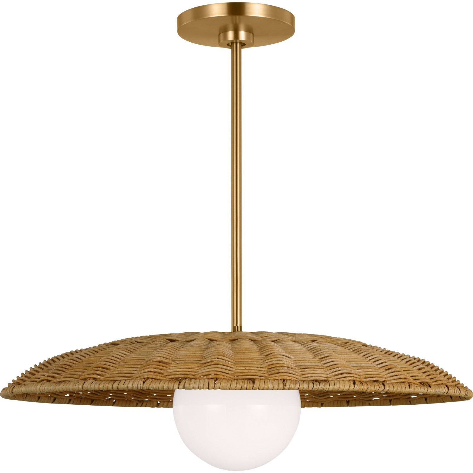 Mari Large Pendant Burnished Brass - Visual Comfort Ceiling Lights