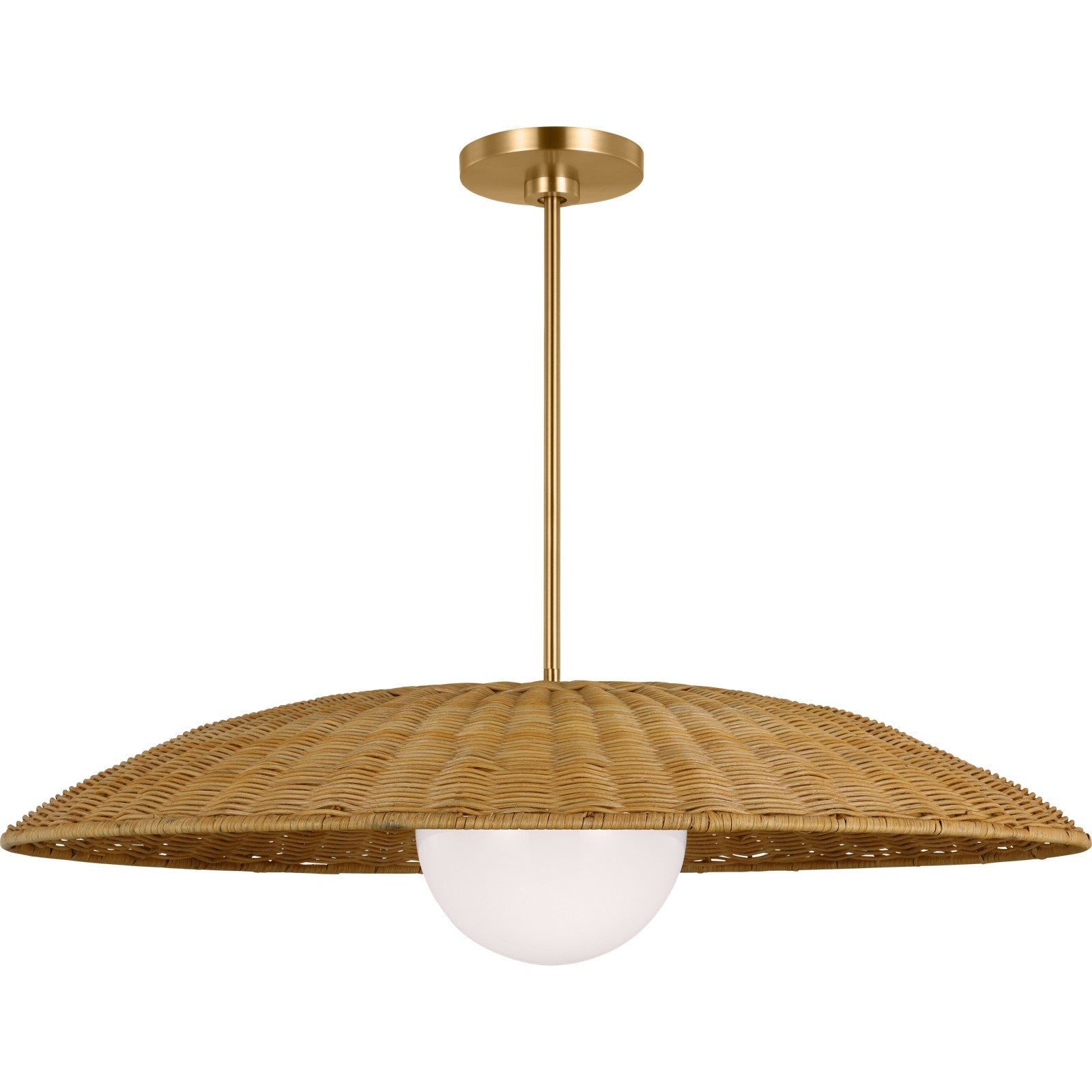 Mari Extra Large Pendant Burnished Brass - Visual Comfort Ceiling Lights