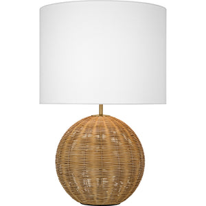 Mari Medium Table Lamp Rattan Bulbs Inc - Visual Comfort Table Lamps