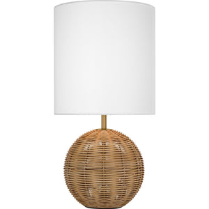 Mari Small Table Lamp Rattan Bulbs Inc - Visual Comfort Table Lamps