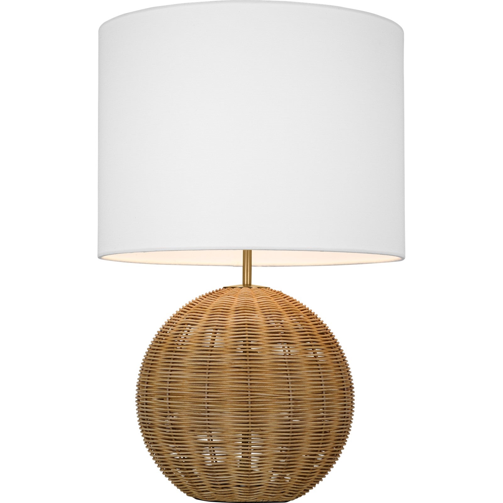 Mari Medium Table Lamp Rattan Bulbs Inc - Visual Comfort Table Lamps