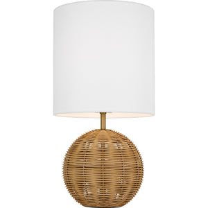 Mari Small Table Lamp Rattan Bulbs Inc - Visual Comfort Table Lamps