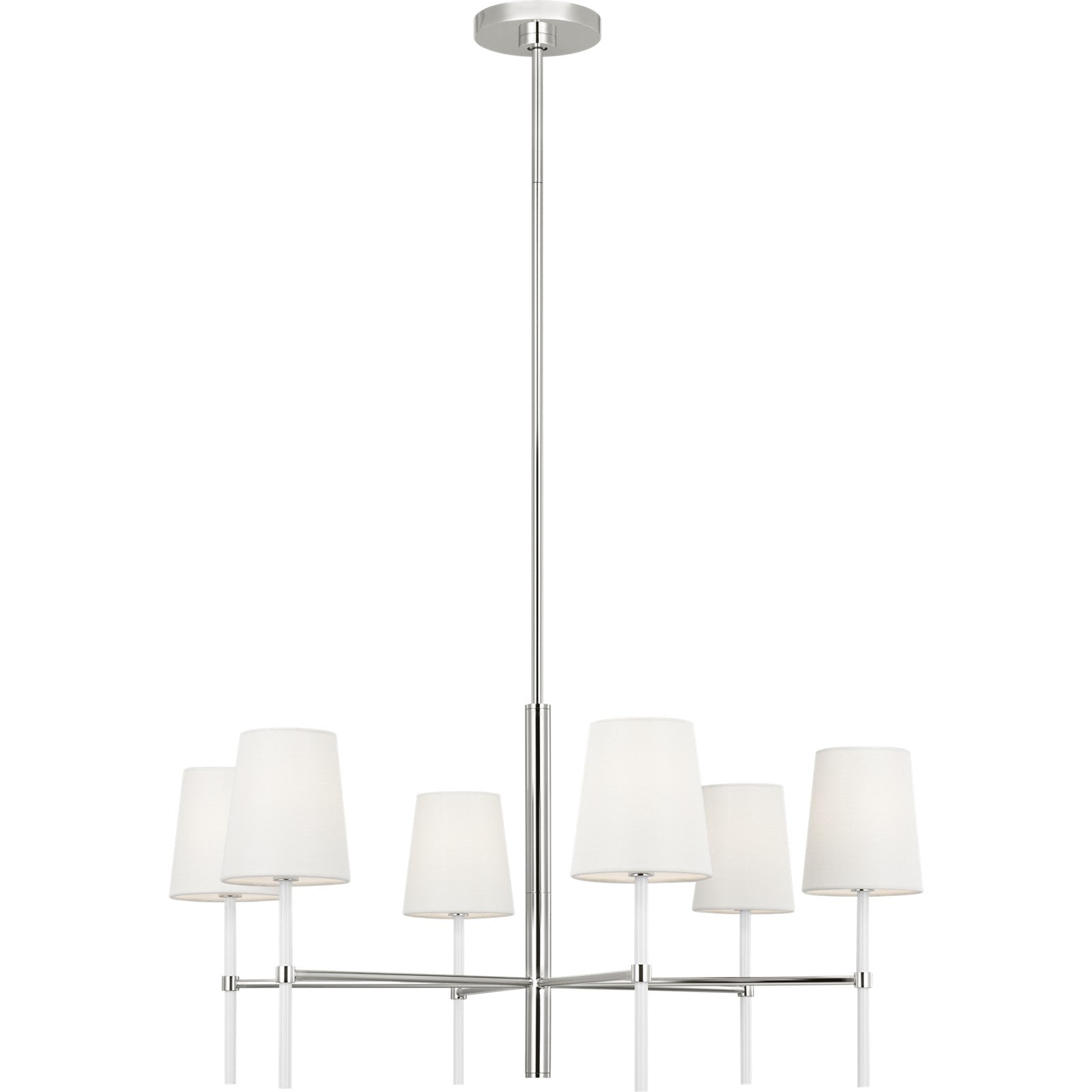 Monroe Medium Chandelier in Burnished Brass - Visual Comfort Ceiling Lights