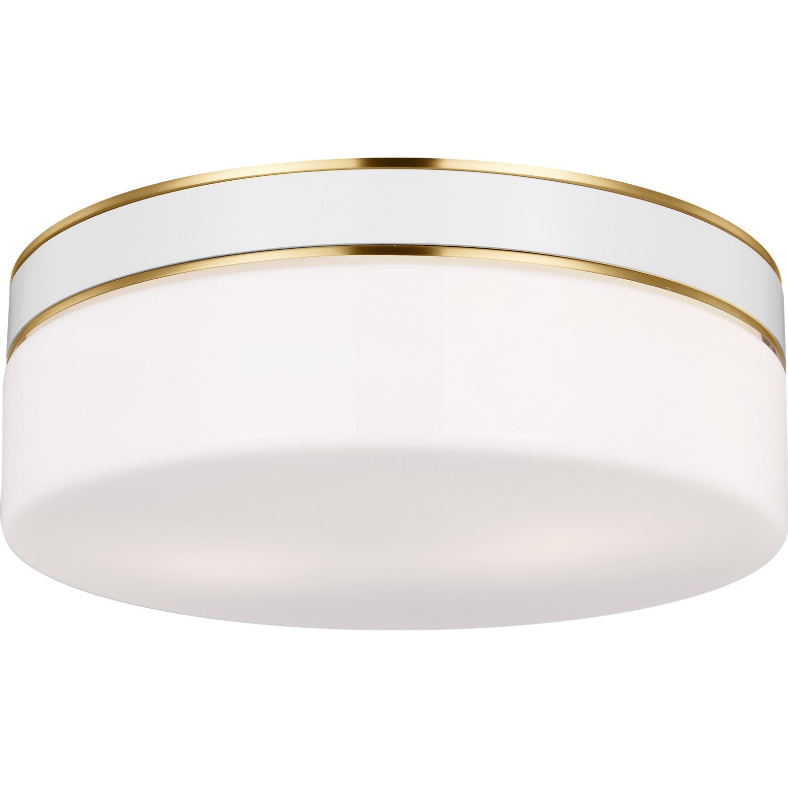 Monroe Large Flush Mount in Burnished Brass - Visual Comfort Ceiling Lights