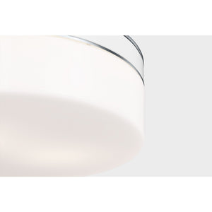 Monroe Large Flush Mount in Burnished Brass - Visual Comfort Ceiling Lights