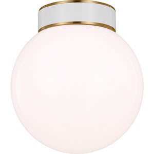 Monroe Small Flush Mount in Burnished Brass - Visual Comfort Ceiling Lights