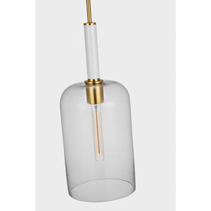 Monroe Cylinder Pendant in Burnished Brass - Visual Comfort Ceiling Lights