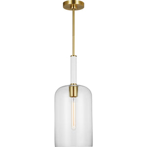 Monroe Cylinder Pendant in Burnished Brass - Visual Comfort Ceiling Lights