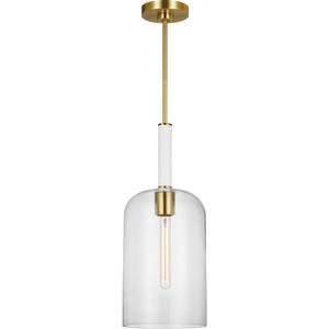 Monroe Cylinder Pendant in Burnished Brass - Visual Comfort Ceiling Lights