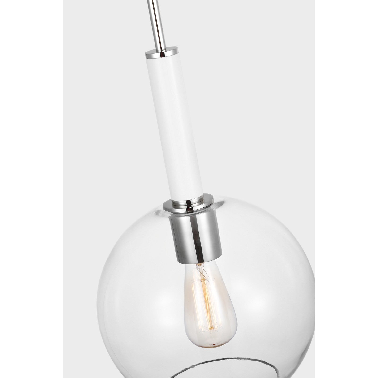 Monroe Round Pendant in Burnished Brass - Visual Comfort Ceiling Lights