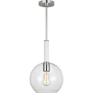 Monroe Round Pendant in Burnished Brass - Visual Comfort Ceiling Lights