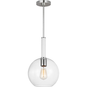 Monroe Round Pendant in Burnished Brass - Visual Comfort Ceiling Lights