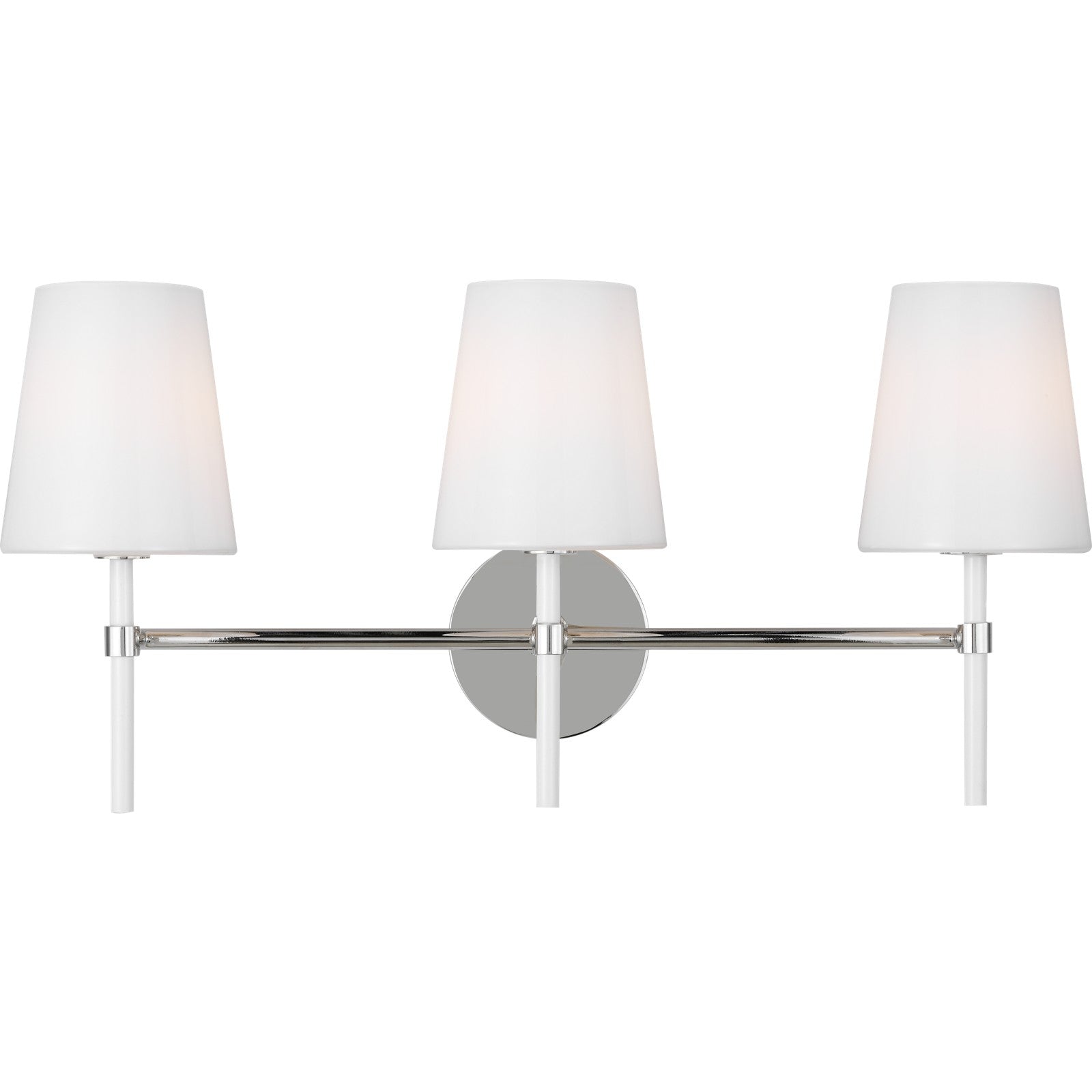 Monroe 3-Light Bath Sconce in Burnished Brass - Visual Comfort Wall Lights