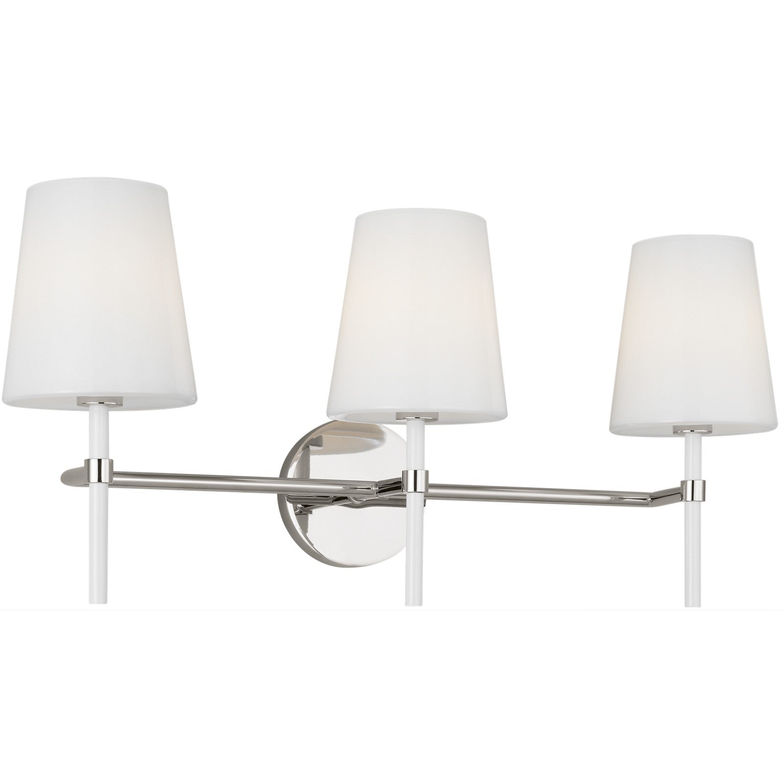 Monroe 3-Light Bath Sconce in Burnished Brass - Visual Comfort Wall Lights