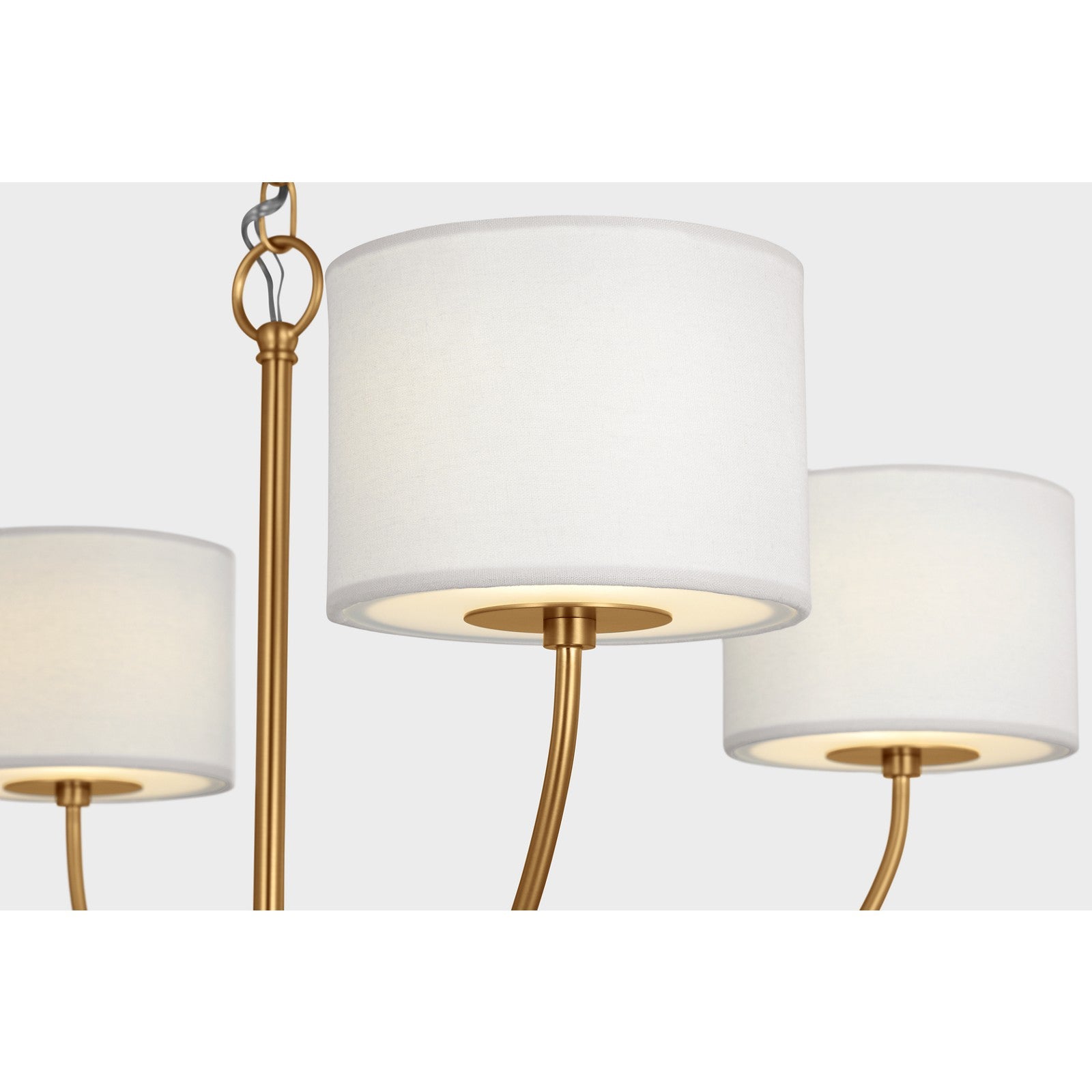 Sawyer Small Chandelier Burnished Brass - Visual Comfort Ceiling Lights