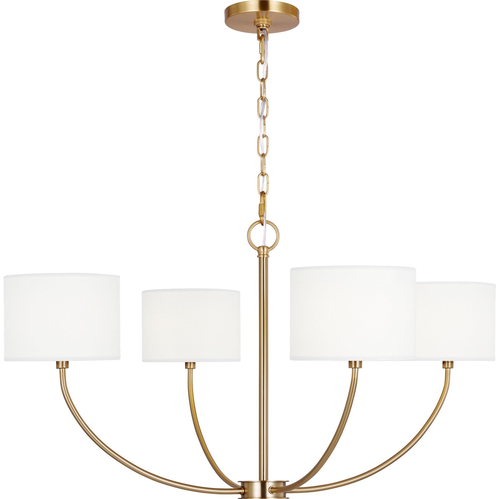 Sawyer Small Chandelier Burnished Brass - Visual Comfort Ceiling Lights