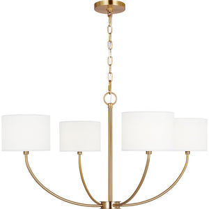 Sawyer Small Chandelier Burnished Brass - Visual Comfort Ceiling Lights