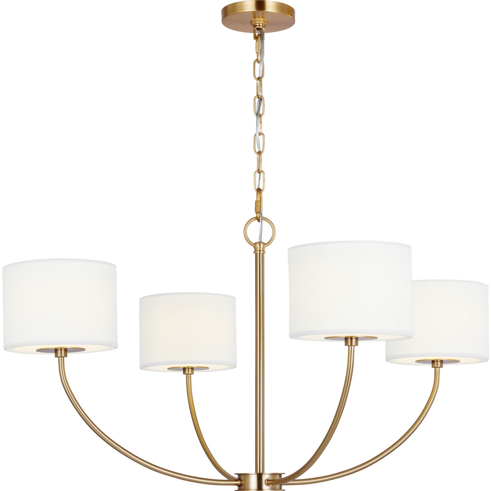 Sawyer Small Chandelier Burnished Brass - Visual Comfort Ceiling Lights