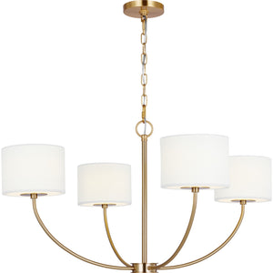 Sawyer Small Chandelier Burnished Brass - Visual Comfort Ceiling Lights