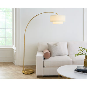 Sawyer Floor Lamp Polished Nickel - Visual Comfort Floor Lamps
