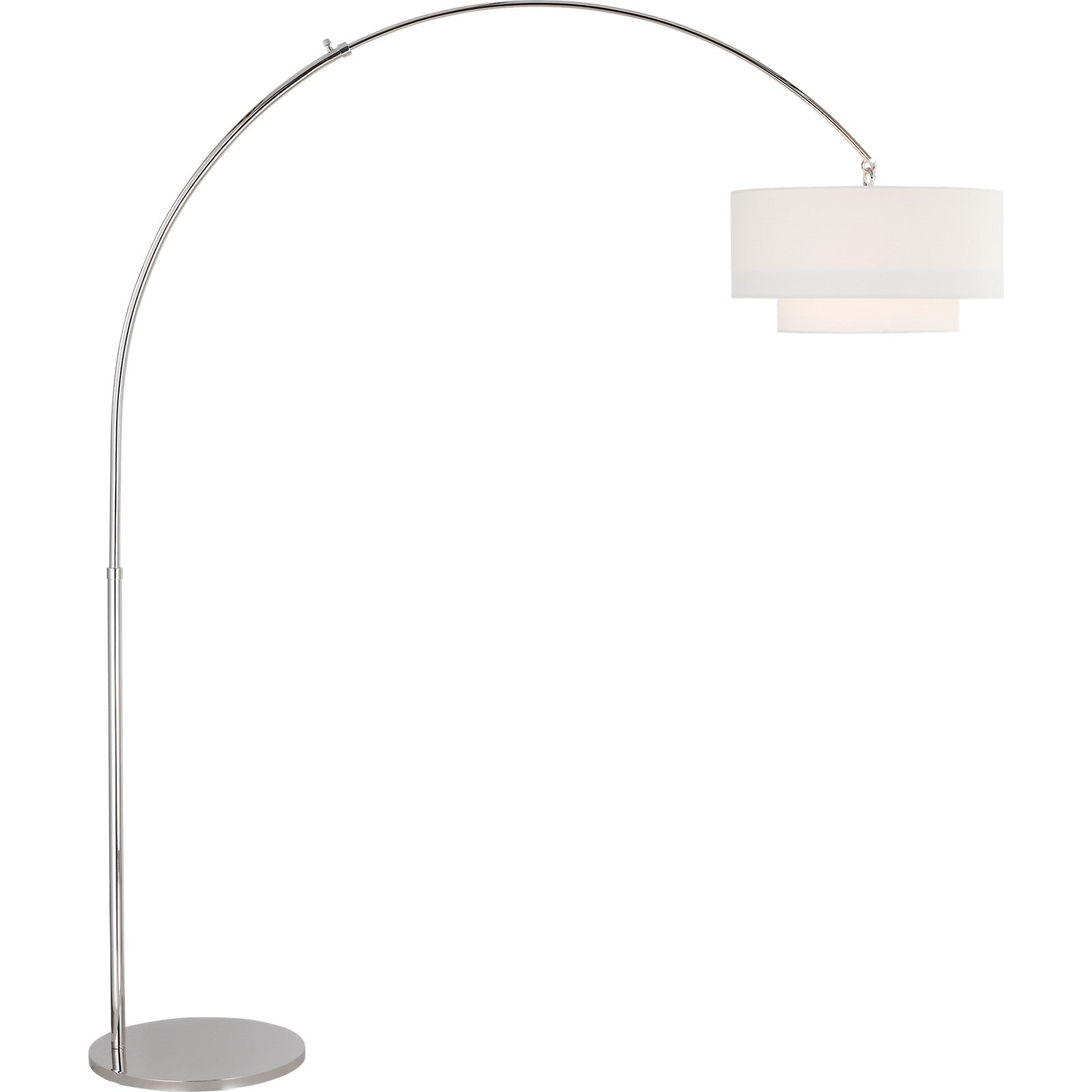 Sawyer Floor Lamp Polished Nickel - Visual Comfort Floor Lamps