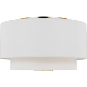 Sawyer Flush Mount Burnished Brass - Visual Comfort Ceiling Lights