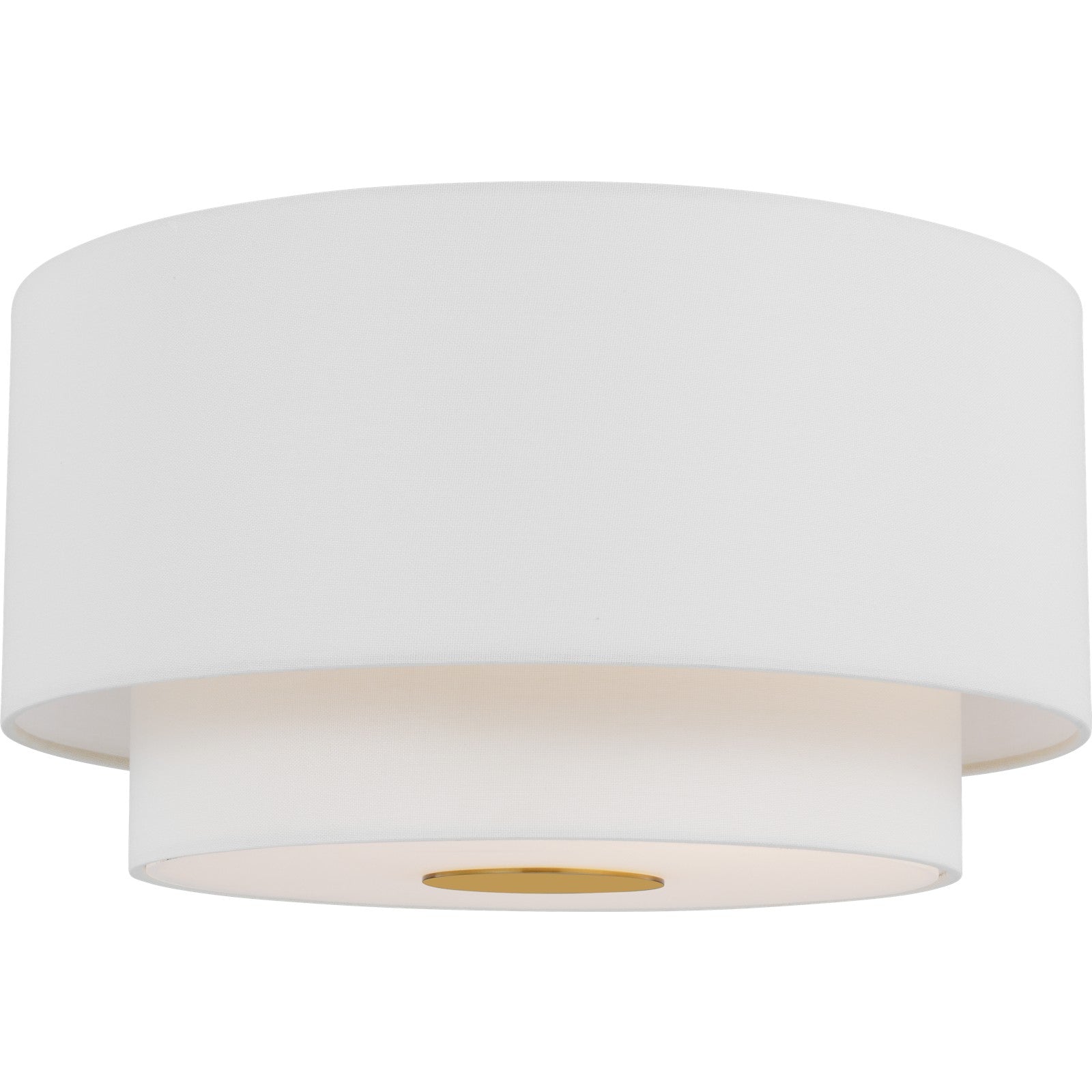 Sawyer Flush Mount Burnished Brass - Visual Comfort Ceiling Lights