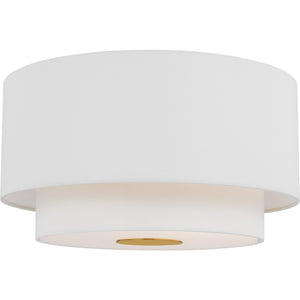 Sawyer Flush Mount Burnished Brass - Visual Comfort Ceiling Lights