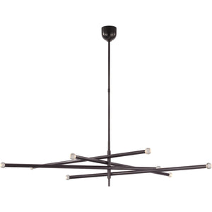 Rousseau Oversized Eight Light Articulating Chandelier - Kelly Wearstler Ceiling Lights