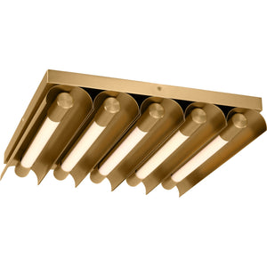 Carson Five Light Flush Mount Burnished Brass Bulbs Inc - Kelly Wearstler Ceiling Lights
