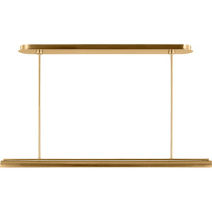 Carson One Light Linear Chandelier Burnished Brass - Kelly Wearstler Ceiling Lights
