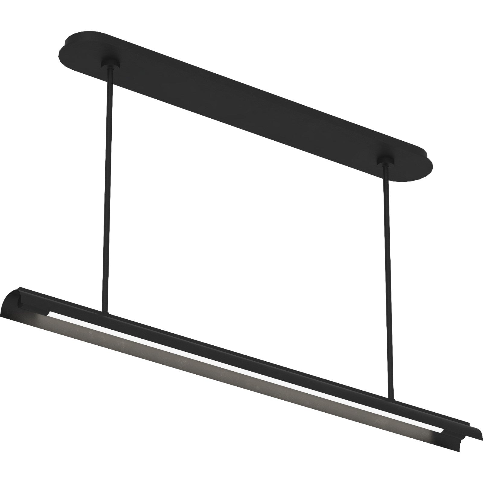 Carson One Light Linear Chandelier Burnished Brass - Kelly Wearstler Ceiling Lights