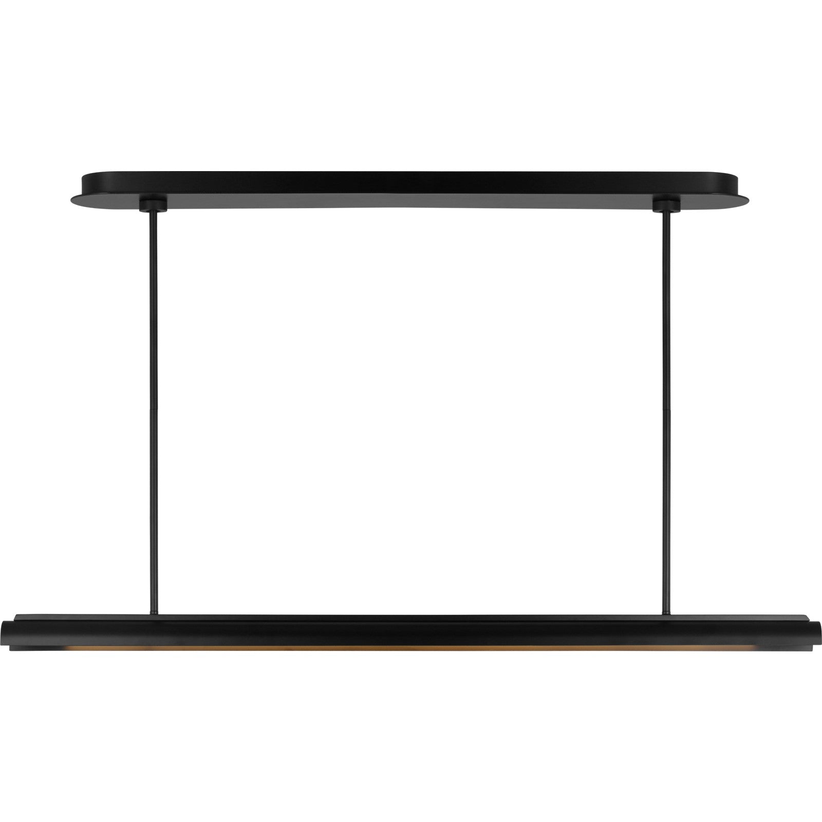 Carson One Light Linear Chandelier Burnished Brass - Kelly Wearstler Ceiling Lights