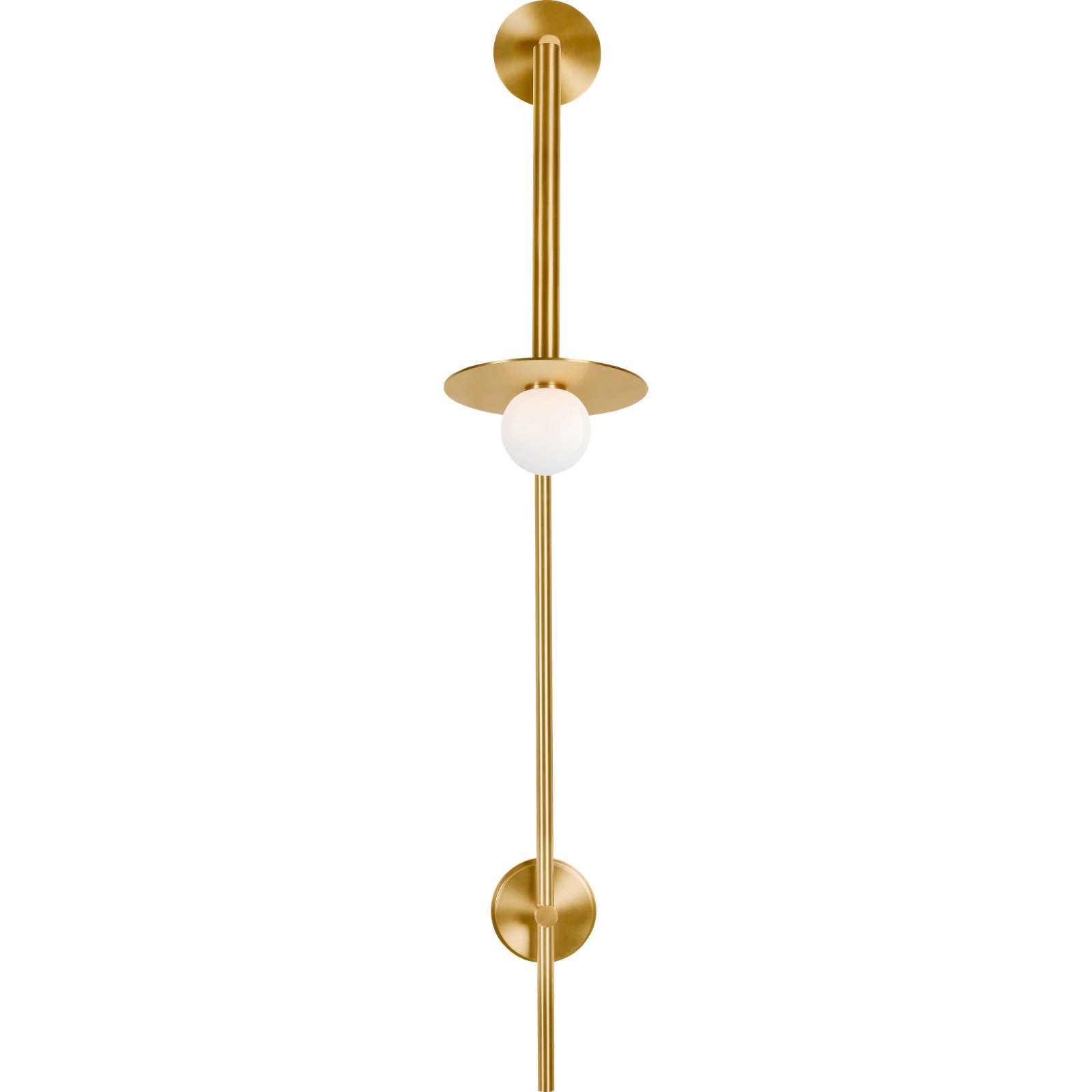 Nodes Large Pivot Sconce Burnished Brass - Kelly Wearstler Wall Lights