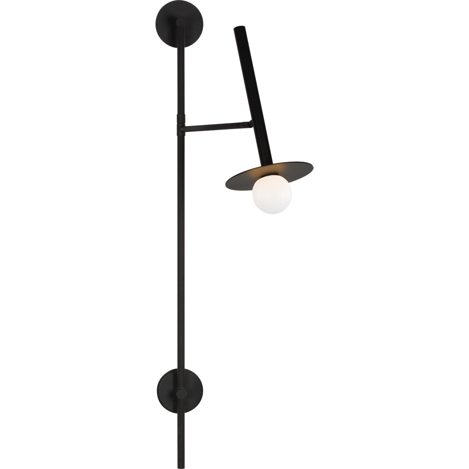 Nodes Large Pivot Sconce Burnished Brass - Kelly Wearstler Wall Lights