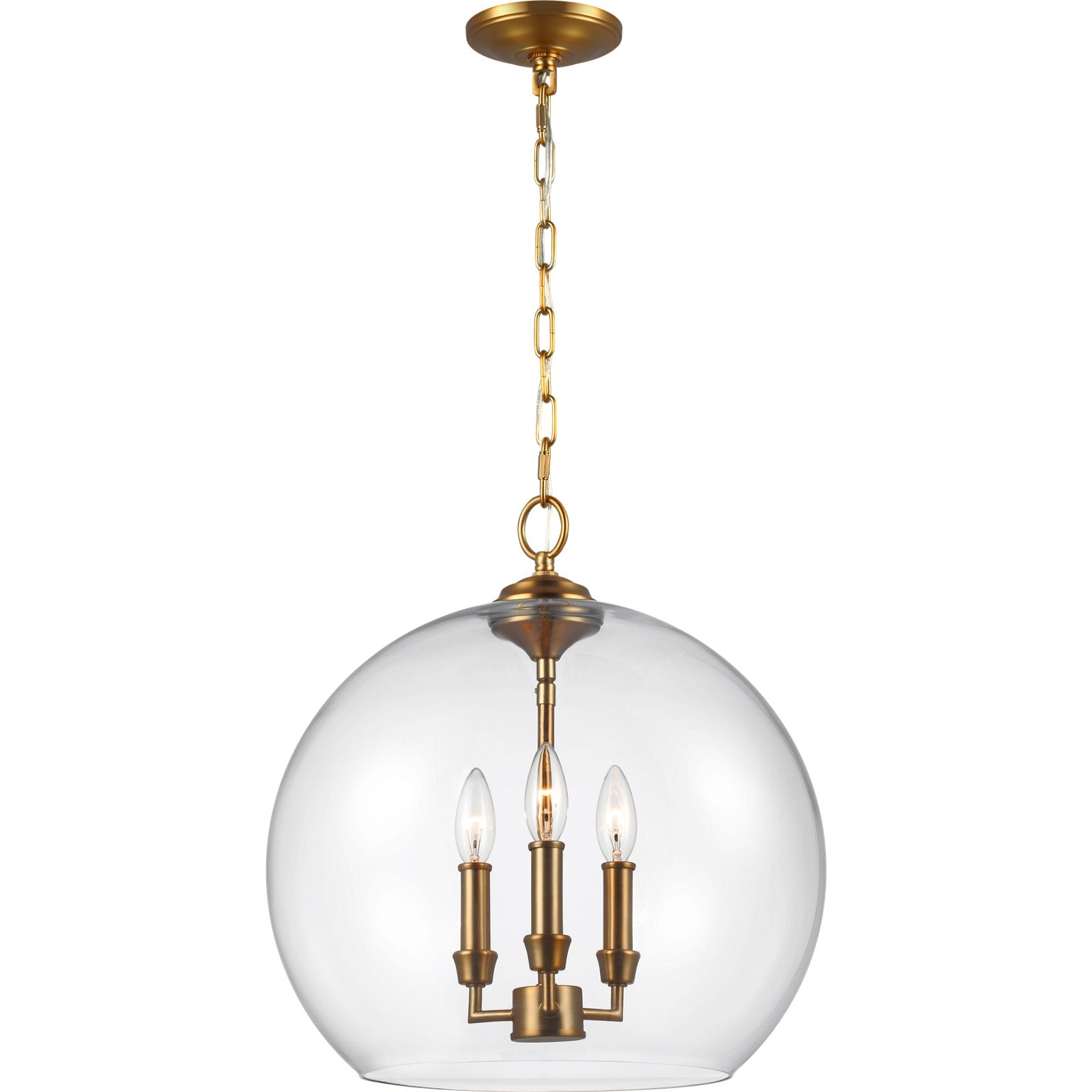 Lawler Orb Pendant in Chrome - Visual Comfort Ceiling Lights